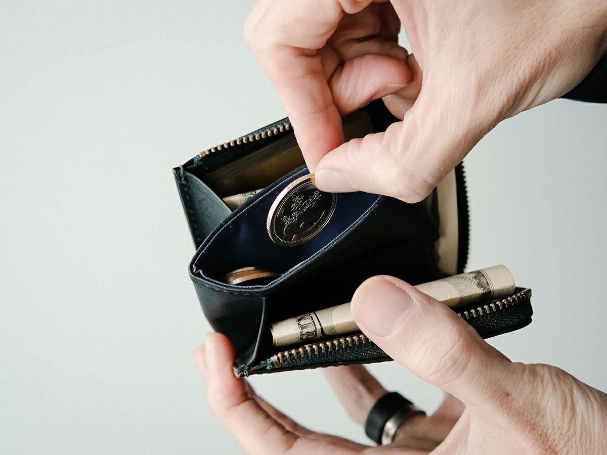 ルガトショルダー　ミニL字ファスナー財布