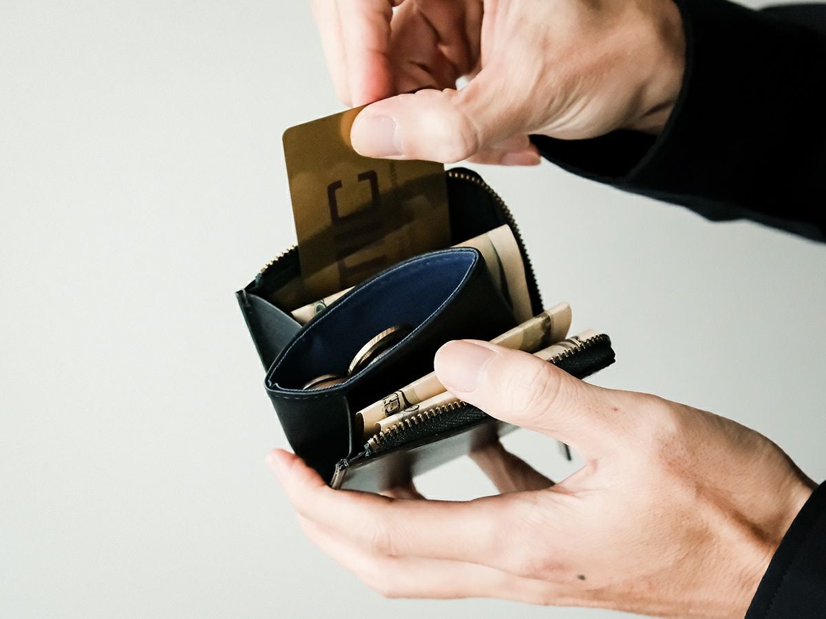 ルガトショルダー　ミニL字ファスナー財布