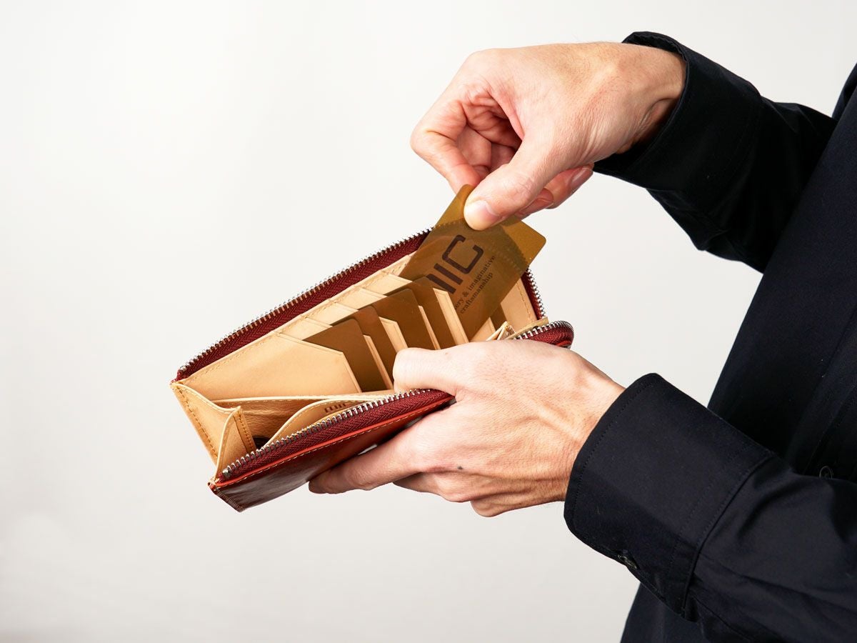 バグッダ　コンパクトL字ファスナー長財布