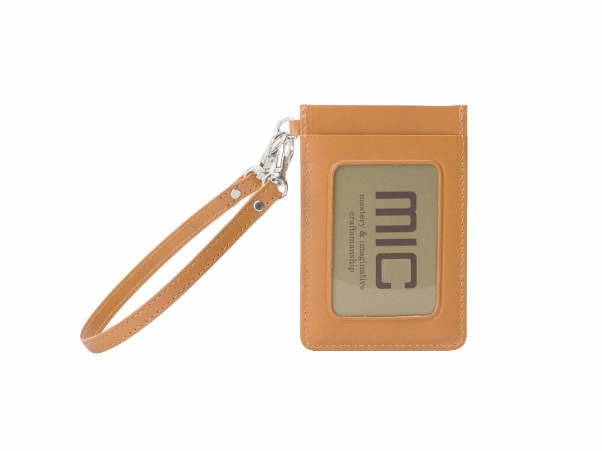 ペーパープルアップ　パスケース｜キャメル