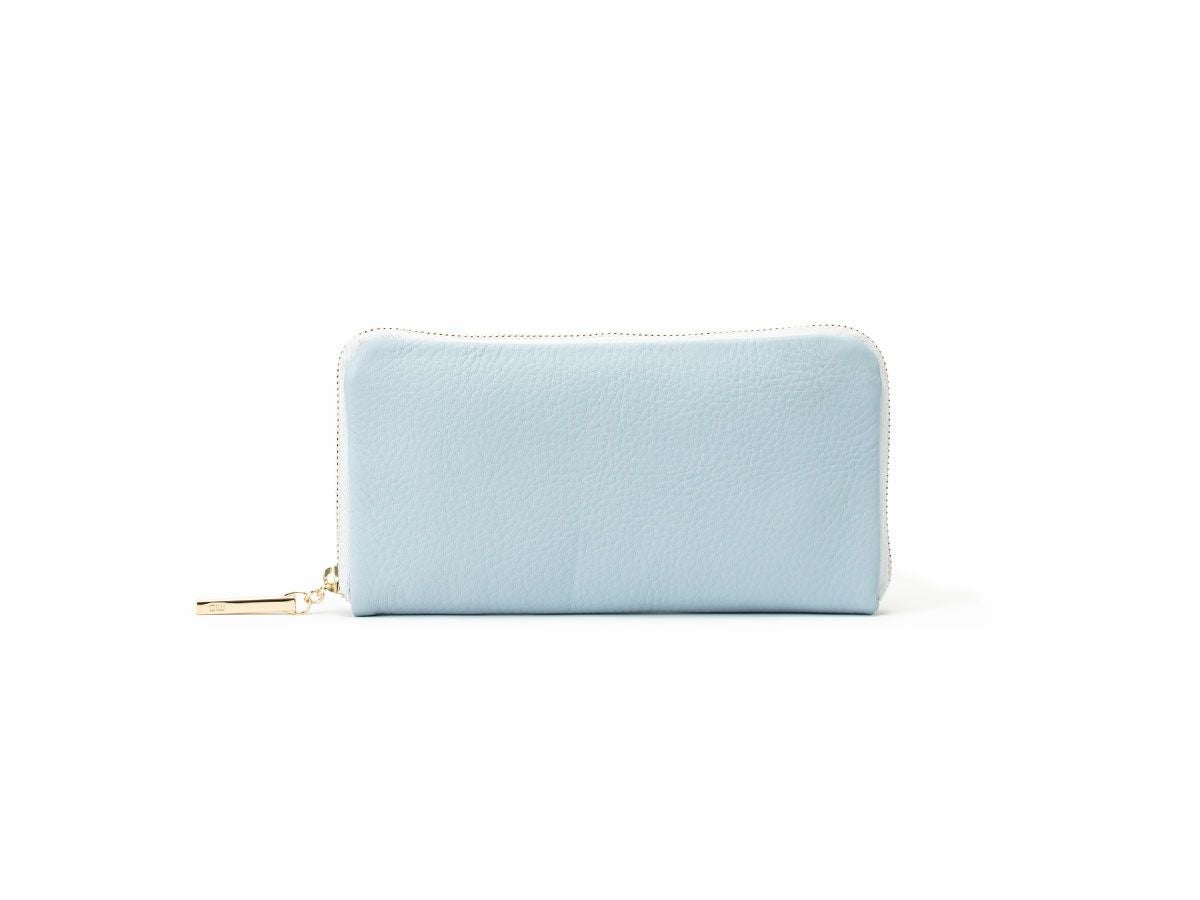 ラフィネ　コンパクトラウンドファスナー長財布｜ペールブルー