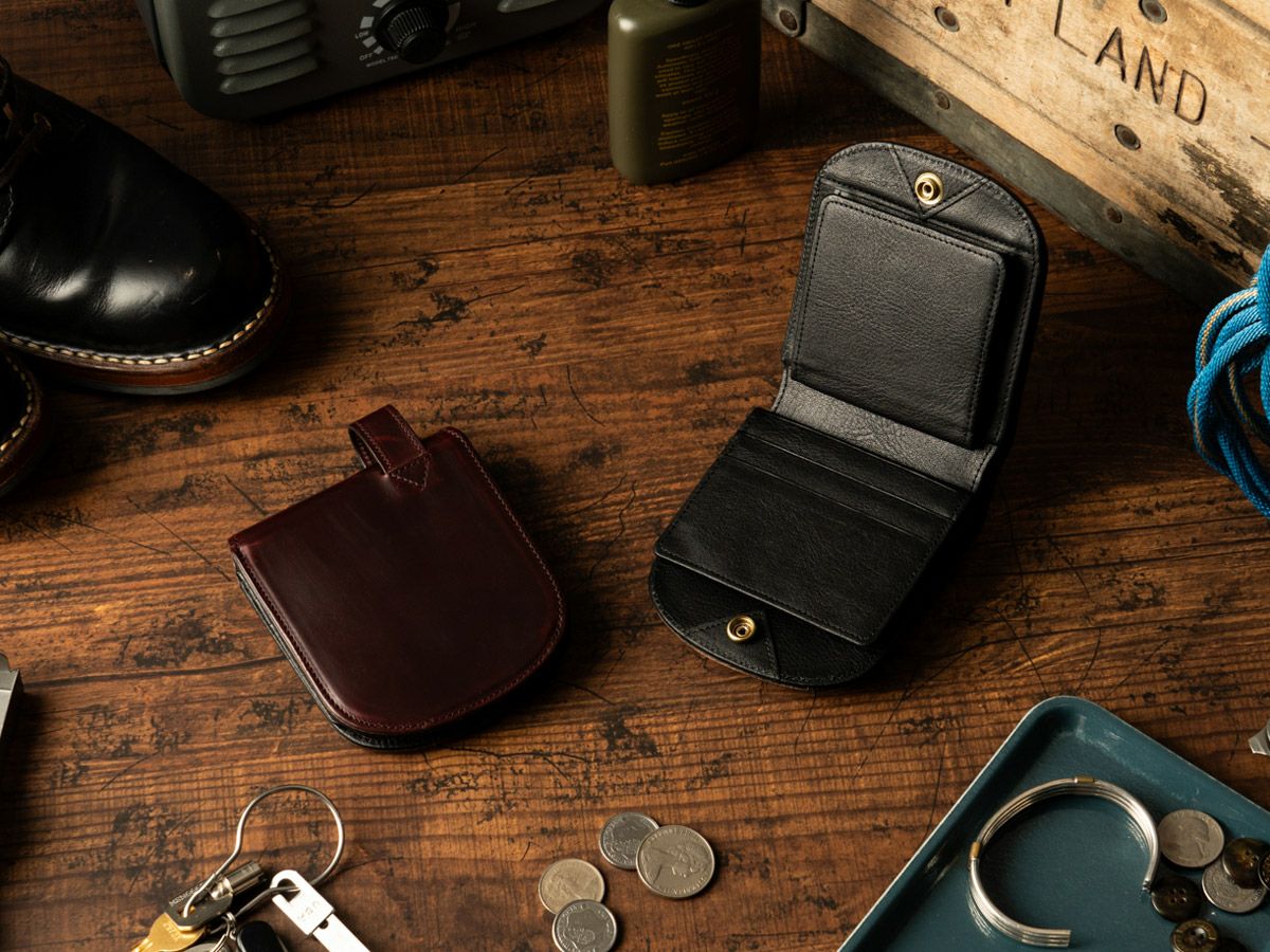 クロムエクセル　ヒップポケット革財布(小銭入れ付き)｜バーガンディー