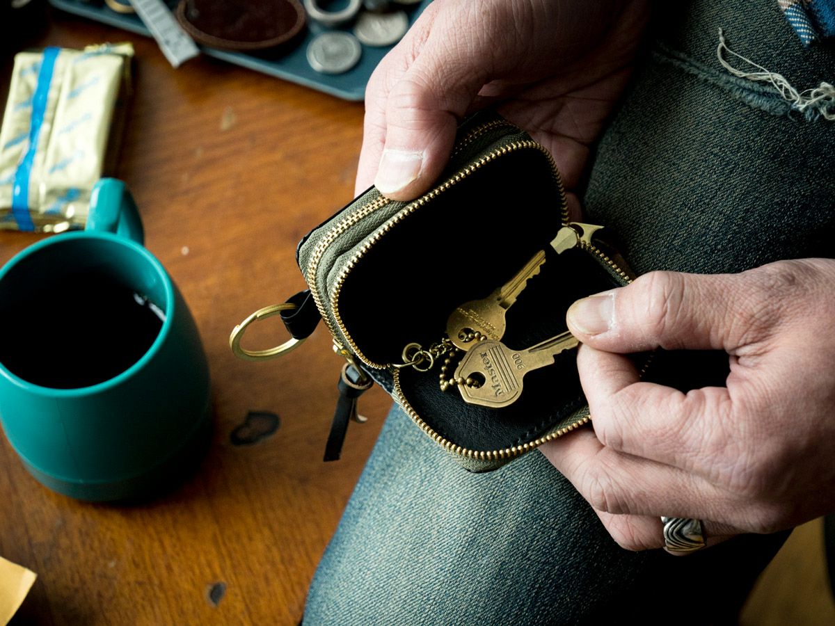 クロムエクセル　ダブルファスナーキーケース