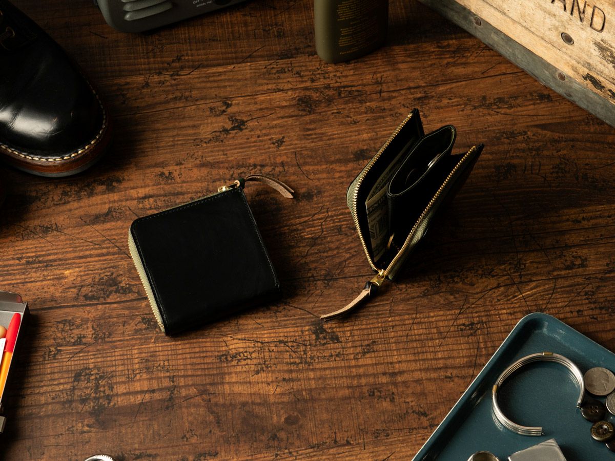 クロムエクセル　ミニL字ファスナー財布