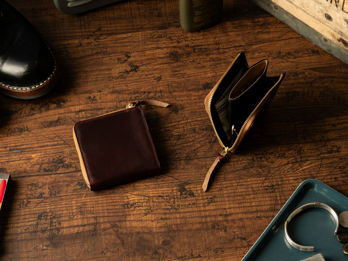 クロムエクセル　ミニL字ファスナー財布