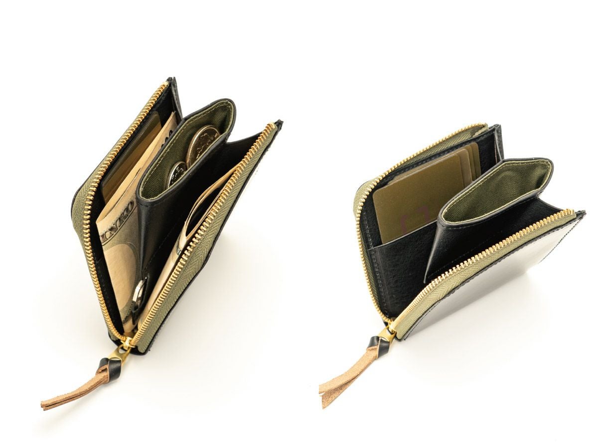 クロムエクセル　ミニL字ファスナー財布