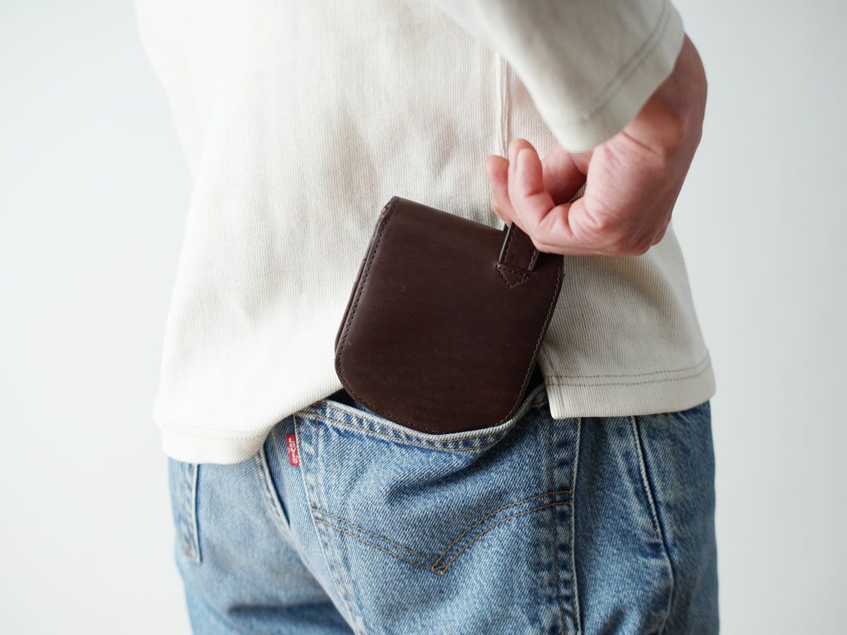 ペコスロウ ヒップポケット革財布(小銭入れ付き）