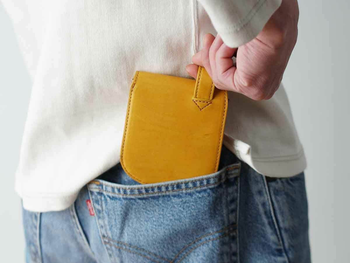 ペコスロウ ヒップポケット革財布(小銭入れ付き）