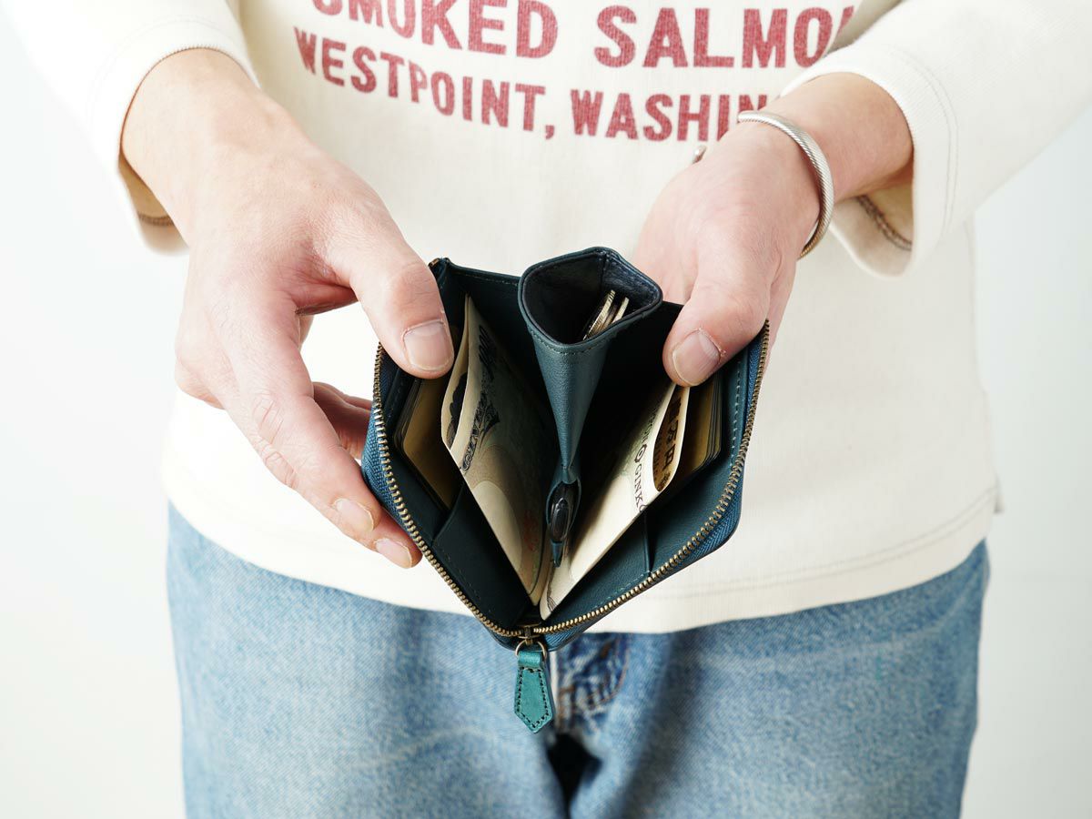 ペコスロウ　ミニL字ファスナー財布