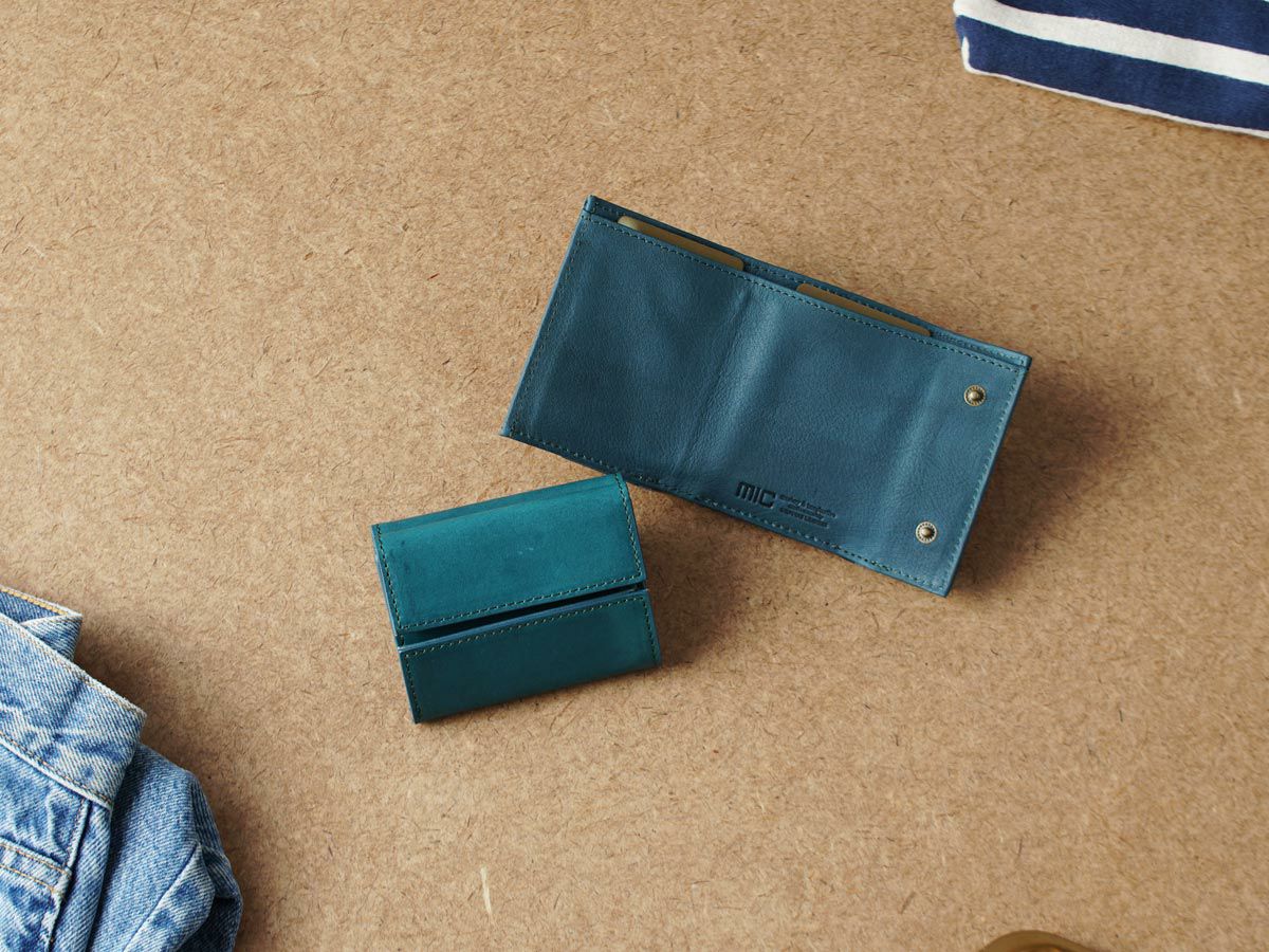 ペコスロウ　スーパーコンパクト札入れ　ジーンズブルー