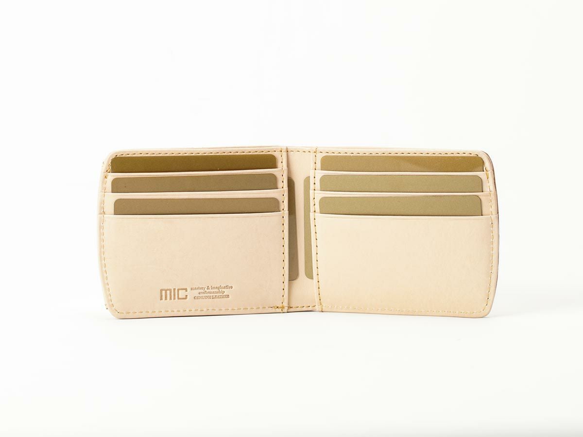 ナチュラルヌメ　外ボックス小銭入れヒップポケット革財布