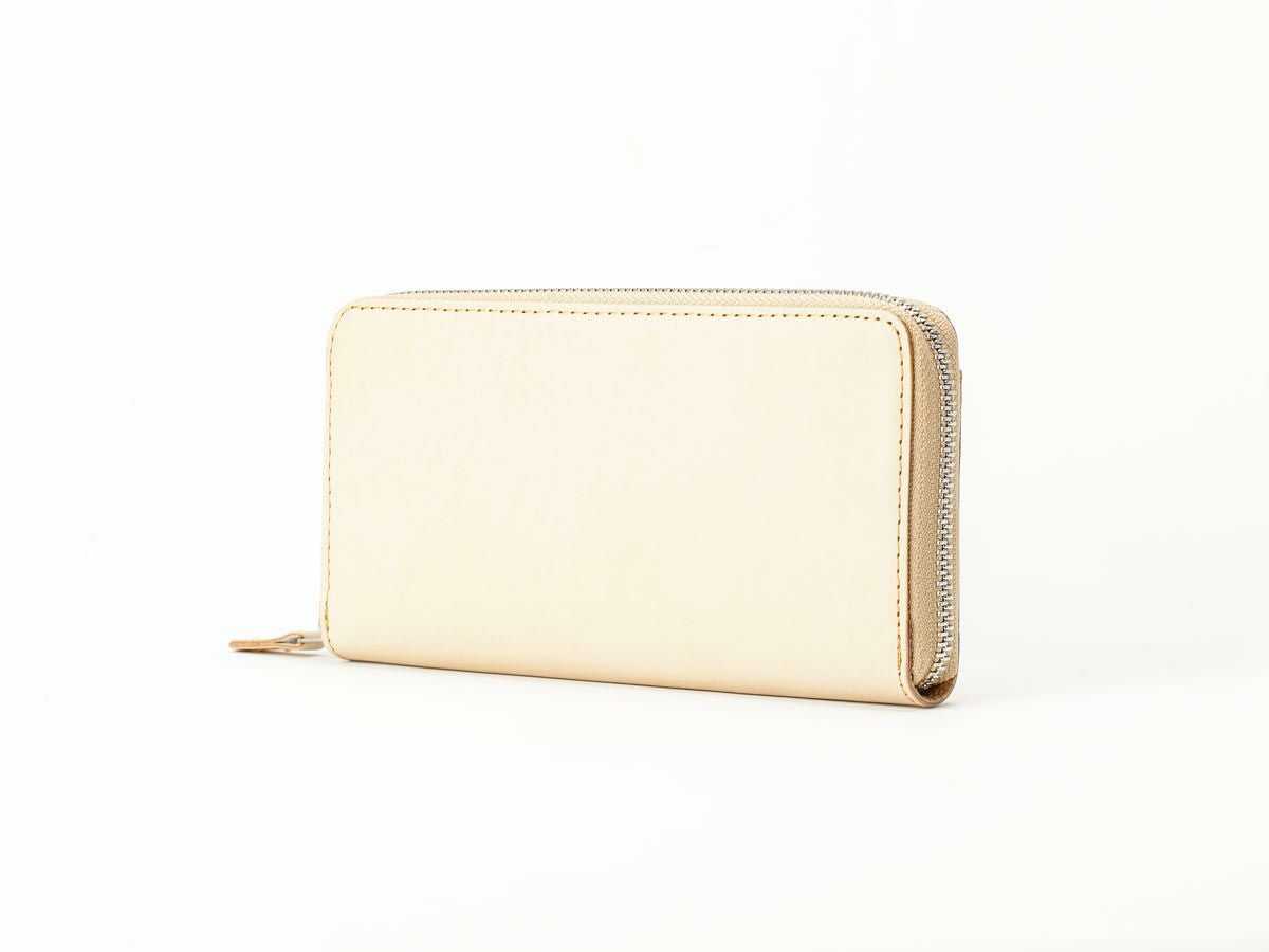 ナチュラルヌメ　ラウンドファスナー長財布
