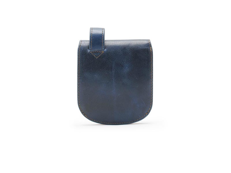 バグッダ　ヒップポケット革財布（小銭入れ付き）インディゴブルー