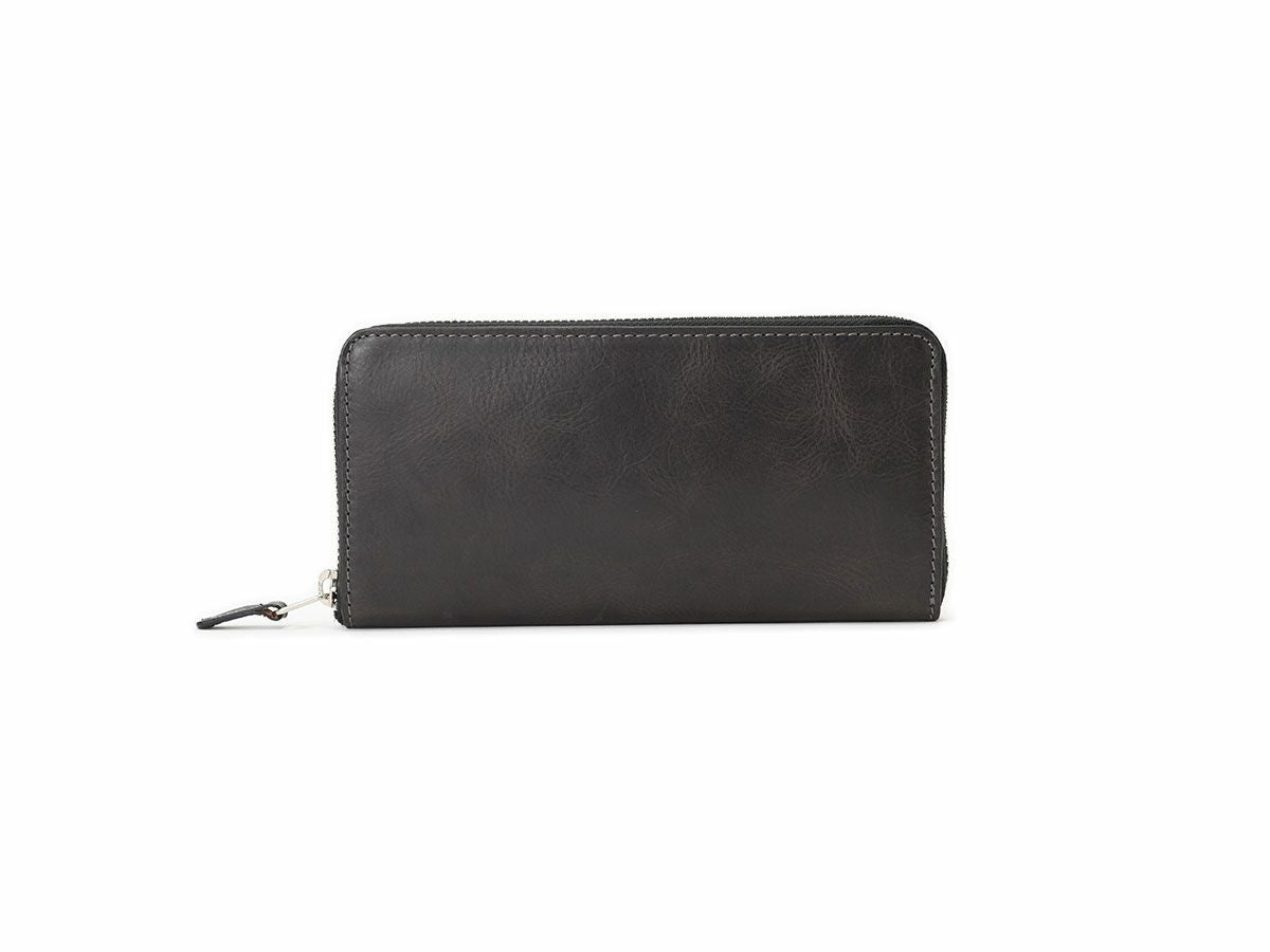 バグッダ　ラウンドファスナー長財布｜ブラック