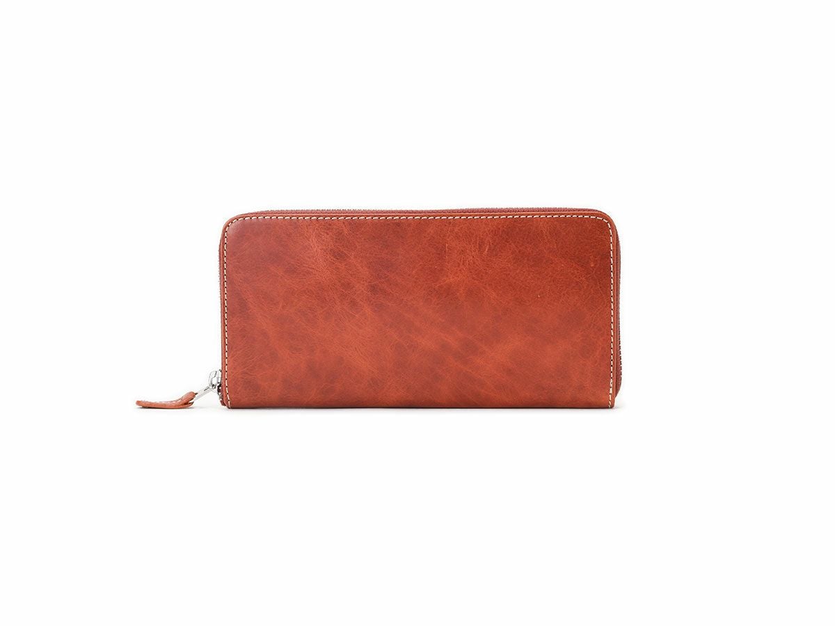 バグッダ　ラウンドファスナー長財布｜レッド