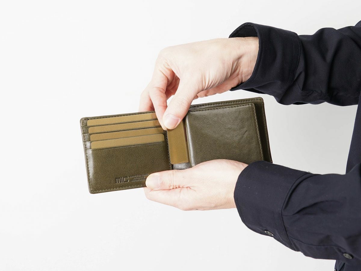 ヴァケッタルクス　ボックス小銭入れ二つ折り財布