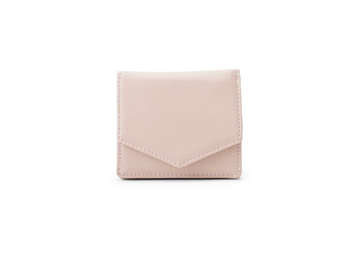 ラフィネ ボックス小銭入れ二つ折り財布｜ペールピンク