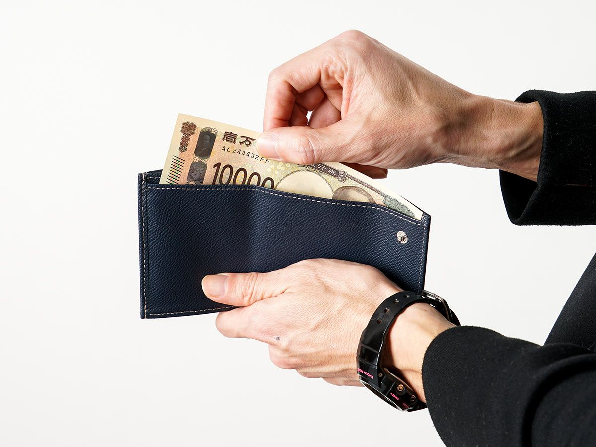 エンボス　スーパーコンパクト札入れ