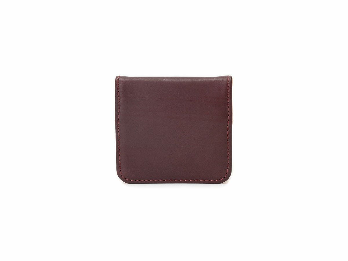 ブライドルレザー　ボックス小銭入れ｜ワイン