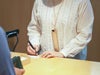 ナチュラルヌメ　首かけペンホルダー