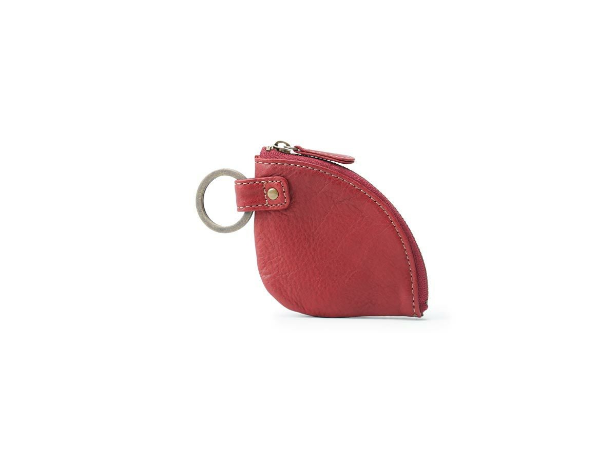 コルレオーネ　ファスナー小銭入れ　ワイン