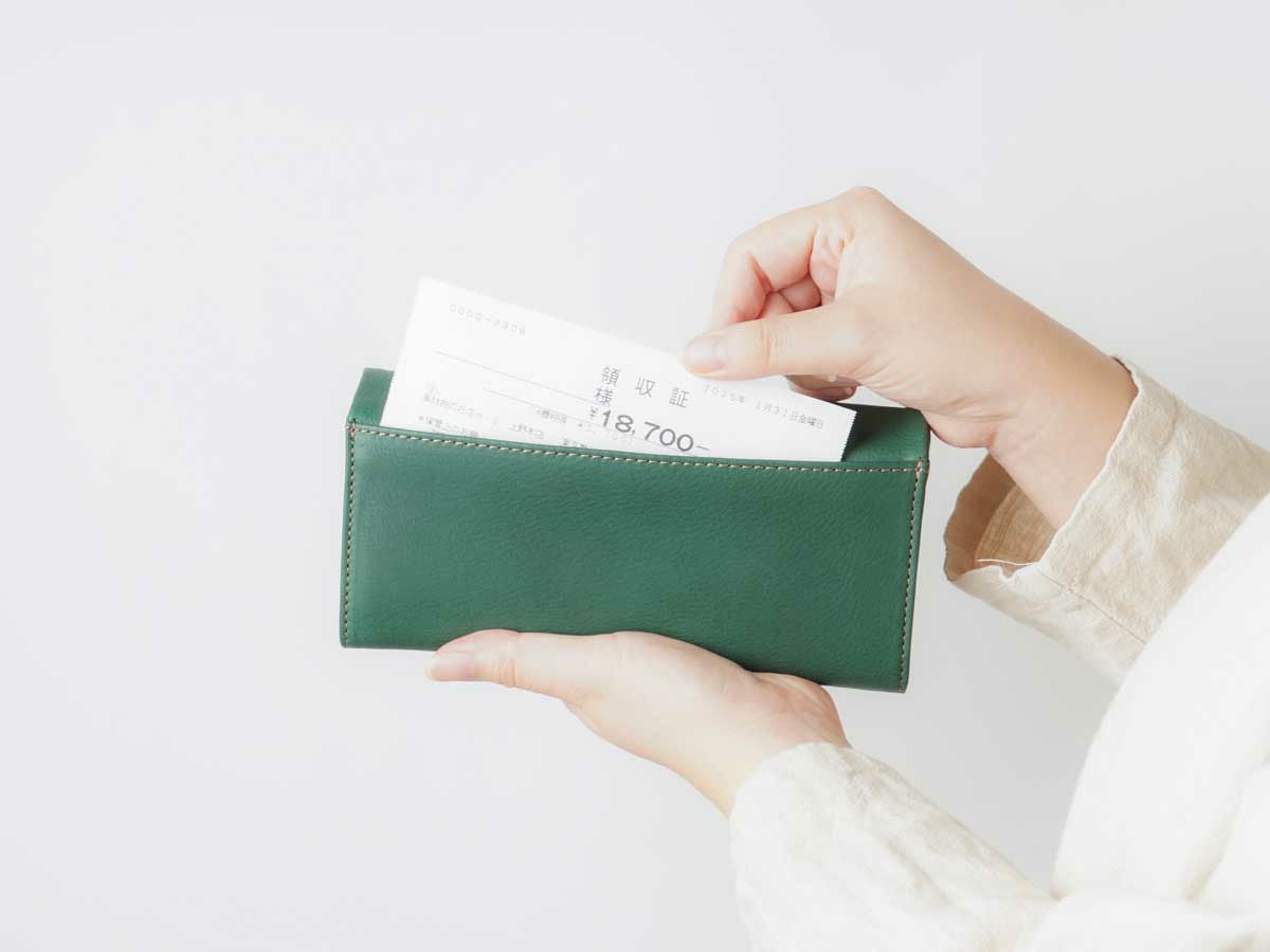 コルレオーネ　中L字ファスナー長財布