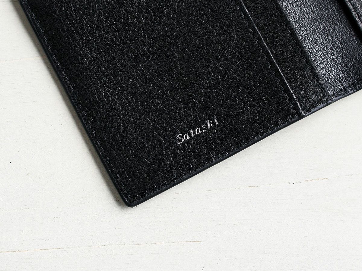 ブラックメッシュ　スリムロングウォレット