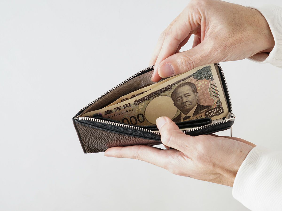 ボルセッタ　コンパクトL字ファスナー長財布