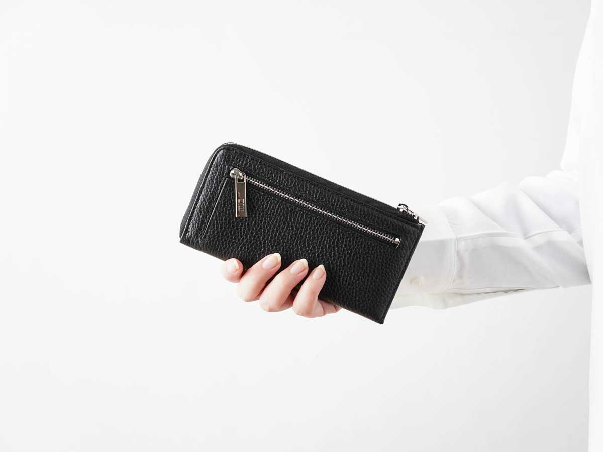 ボルセッタ　コンパクトL字ファスナー長財布