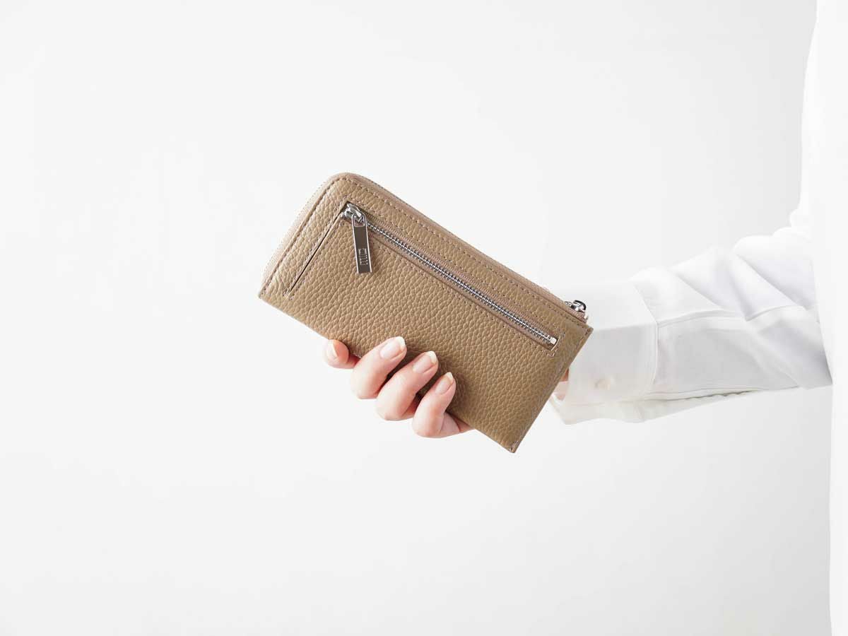 ボルセッタ　コンパクトL字ファスナー長財布