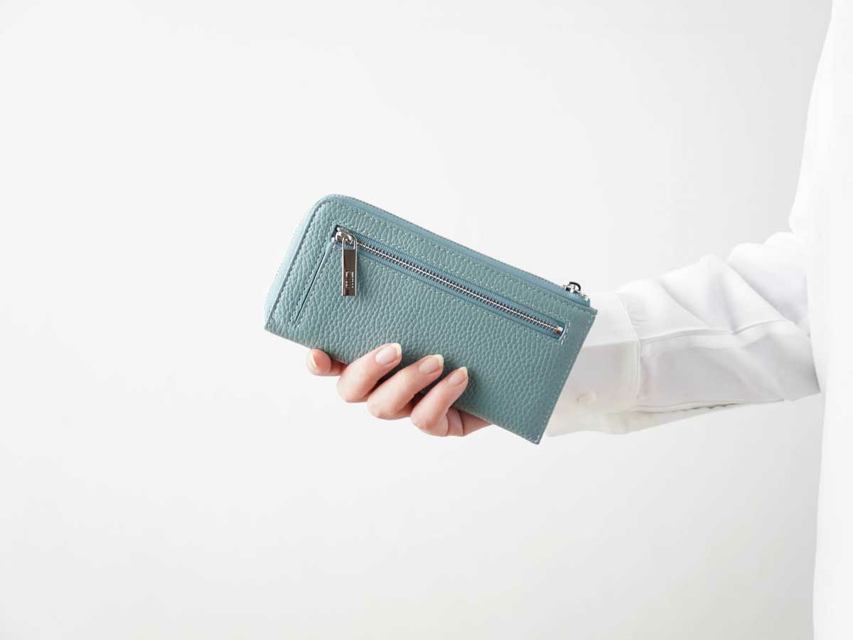 ボルセッタ　コンパクトL字ファスナー長財布