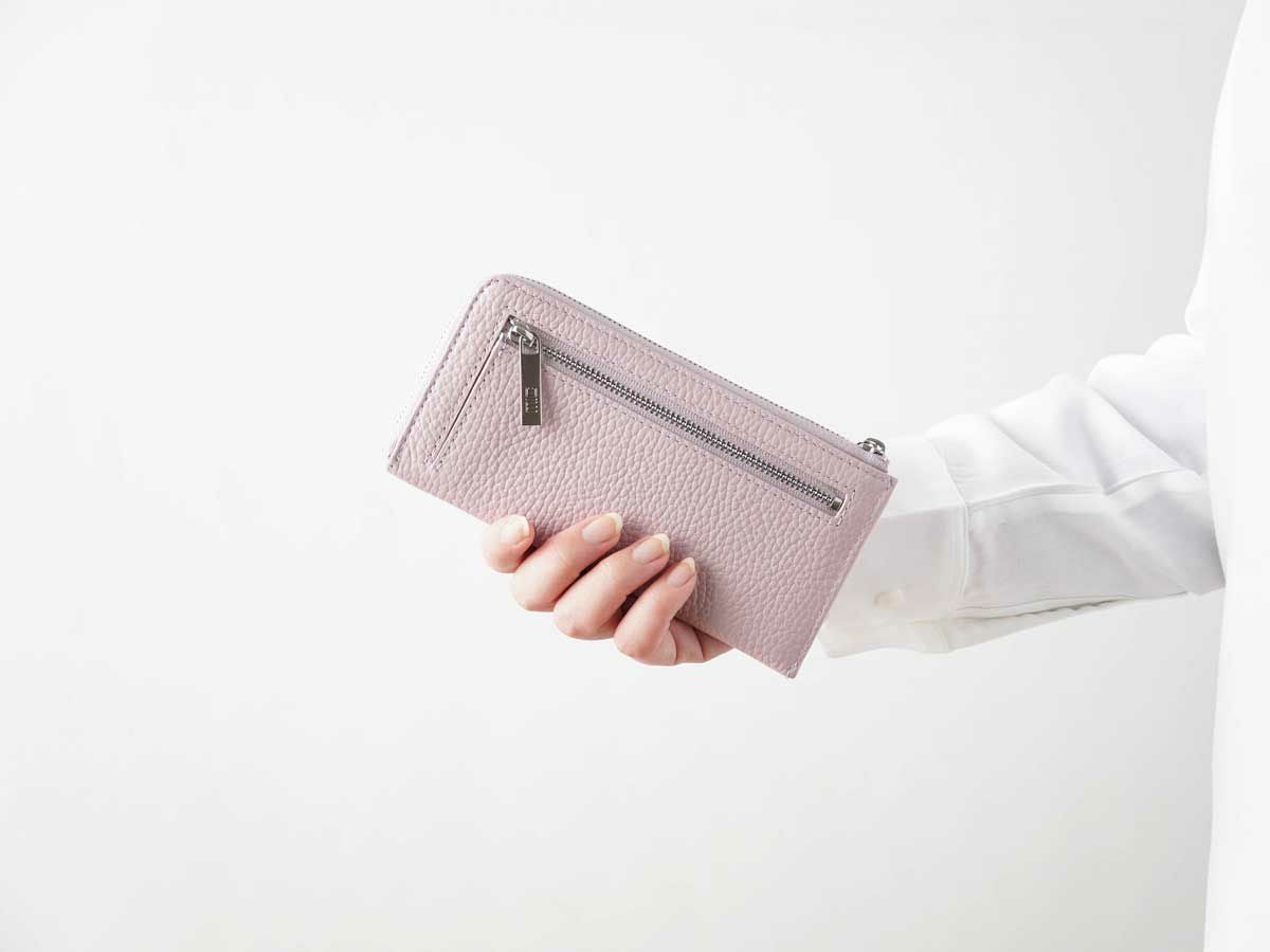 ボルセッタ　コンパクトL字ファスナー長財布