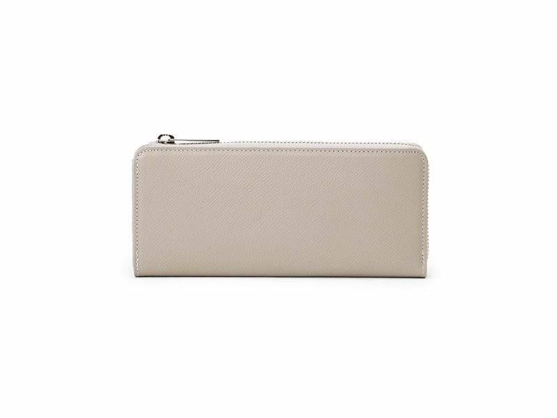 エンボス　L字ファスナー長財布