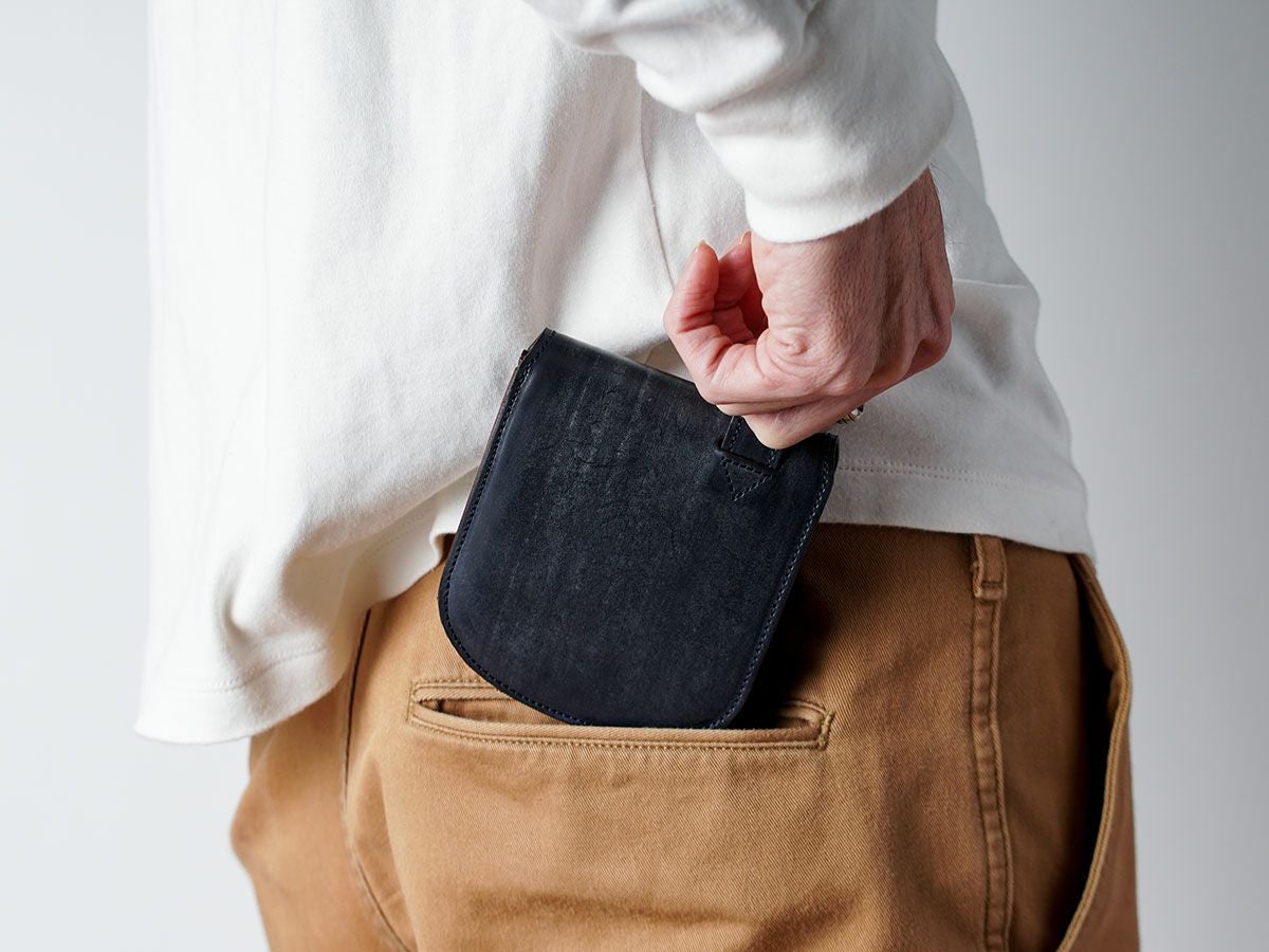 イングリッシュブライドル　 ヒップポケット革財布（小銭入れ付き）